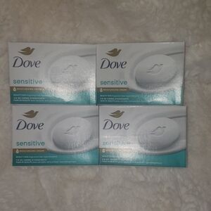 Dove Sensitive Moisturizing Cream Bars 4 Bars - 3.75 oz each